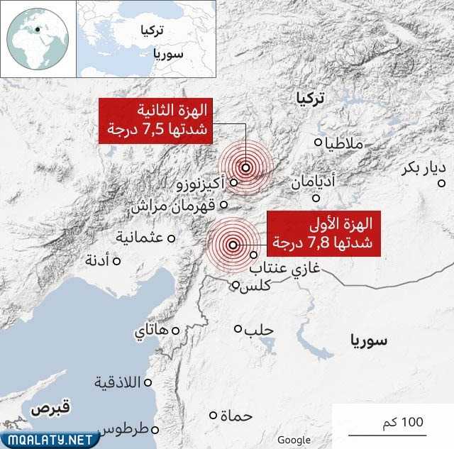 زلزال تركيا المدمر 2023