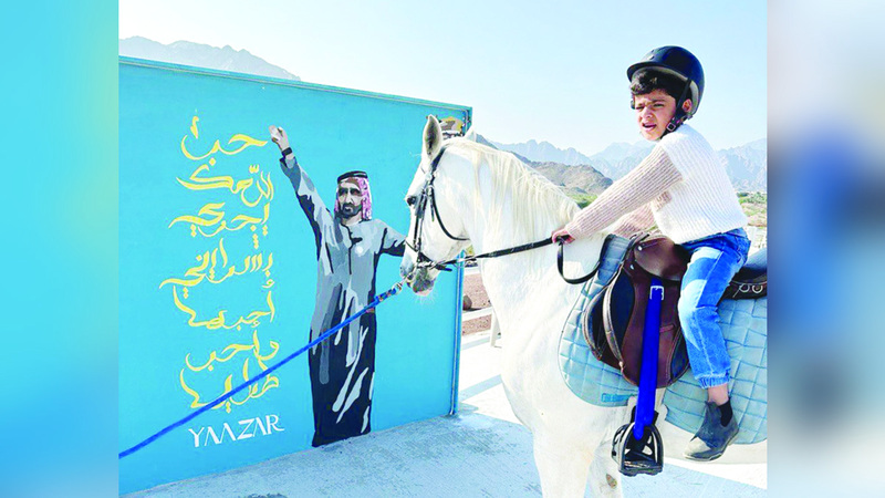 مطلق غدير.. أصغر فارس في حتا