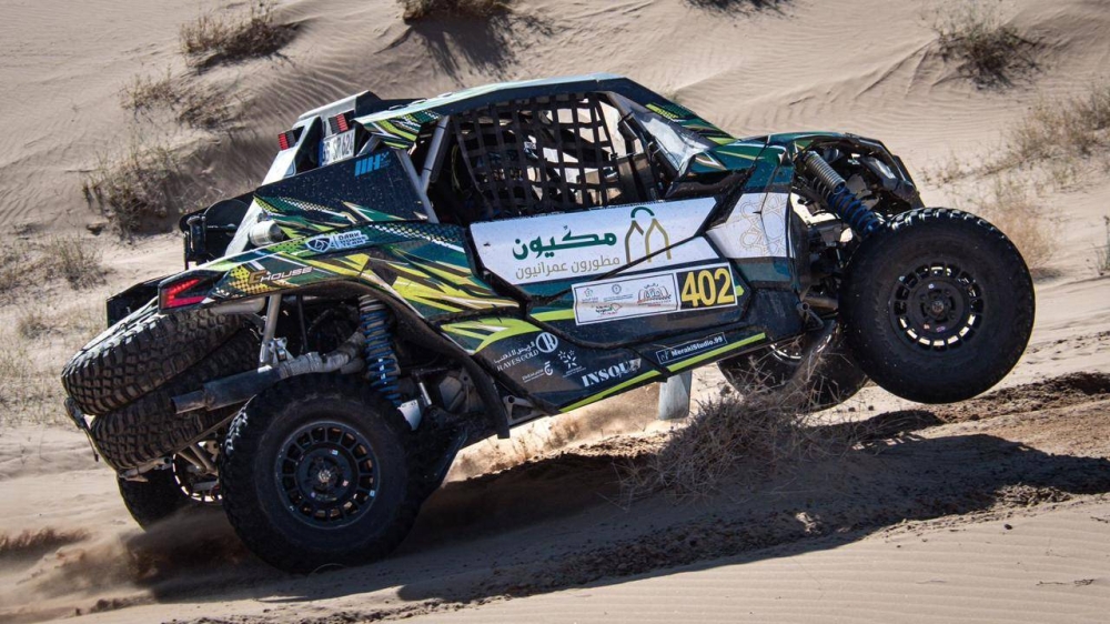 معاذ حريري يحقق المركز الثاني في بطولة السعودية للراليات