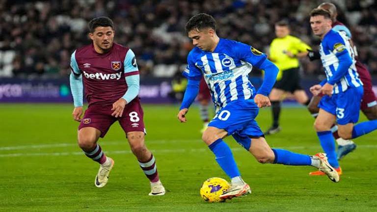 التعادل السلبي يحسم مباراة وست هام وبرايتون في الدوري الإنجليزي