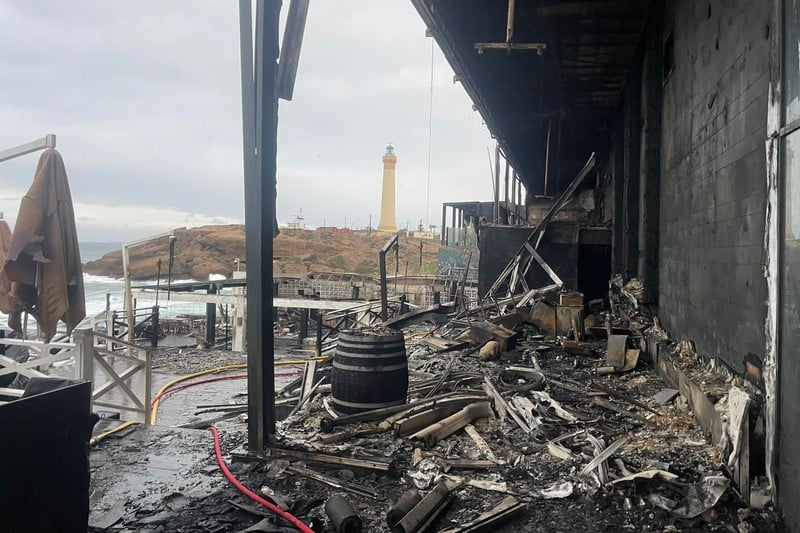 حريق يلتهم مطاعم “لاكورنيش” بالبيضاء