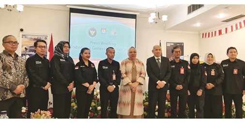 السفيرة الإندونيسية 3630 من أبناء الجالية يحق لهم التصويت في انتخابات أعضاء مجالس النواب الوطني والتمثيل الإقليمي والشيوخ