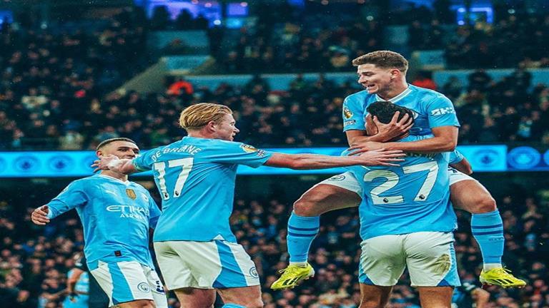 مانشستر سيتي يفوز على بيرنلي بثلاثية في الدوري الإنجليزي