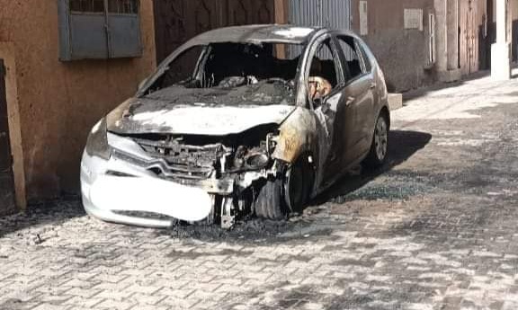 رجل في تزنيت رهن الاعتقال بسبب إحراقه سيارة زوجته إثر خلاف بينهما