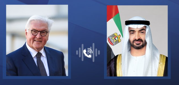 رئيس الدولة والرئيس الألماني يبحثان هاتفياً علاقات البلدين والتطورات الإقليمية