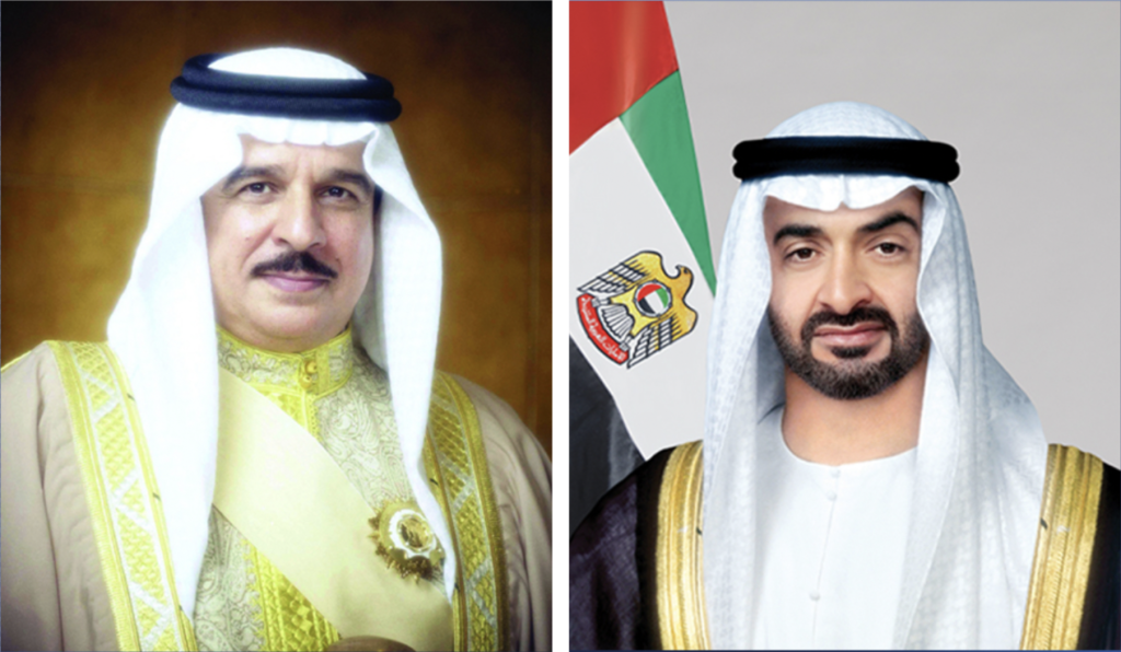 رئيس الدولة يتلقى رسالة خطية من ملك البحرين تسلمها منصور بن زايد