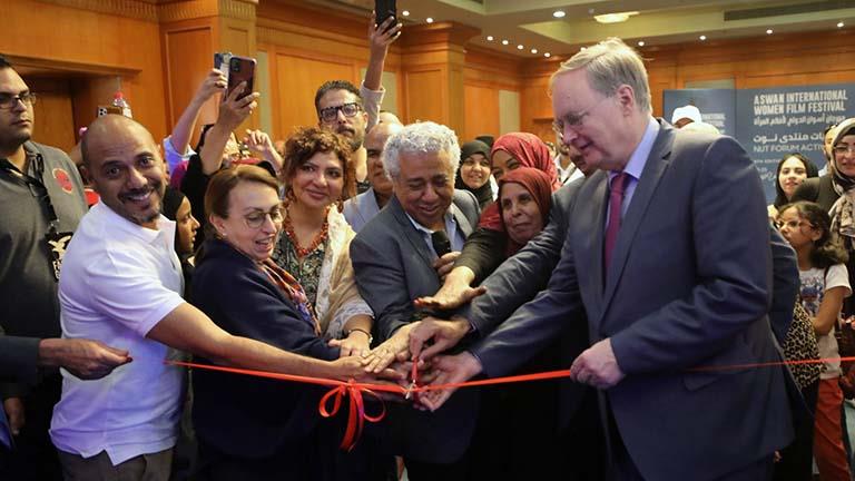 افتتاح محاكي لأرشيف سينما الجنوب ضمن فعاليات الدورة الثامنة من مهرجان أسوان لأفلام المرأة