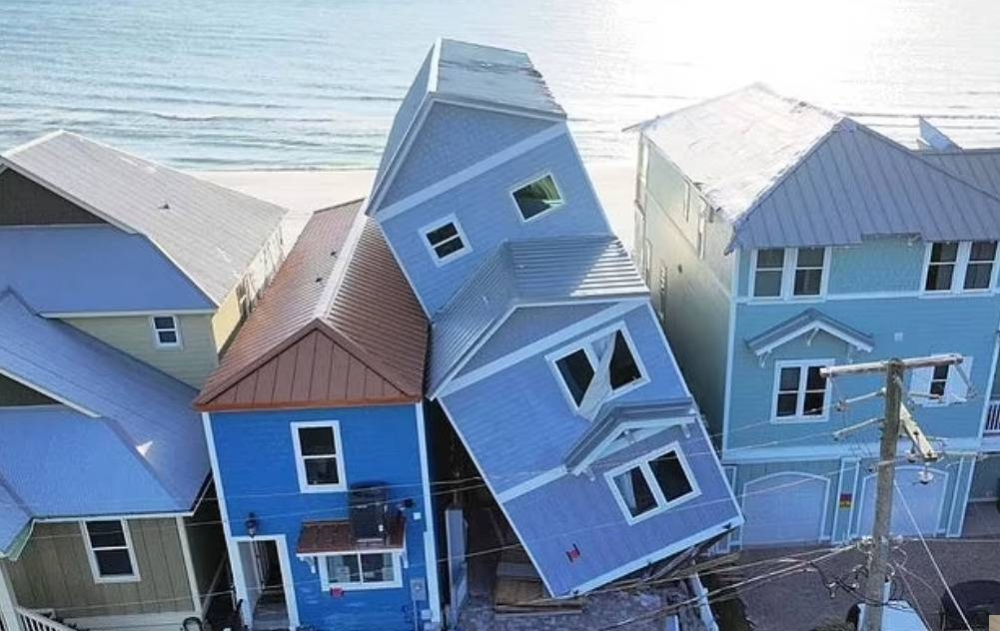 منزل مائل بمليون دولار يثير دعوى قضائية