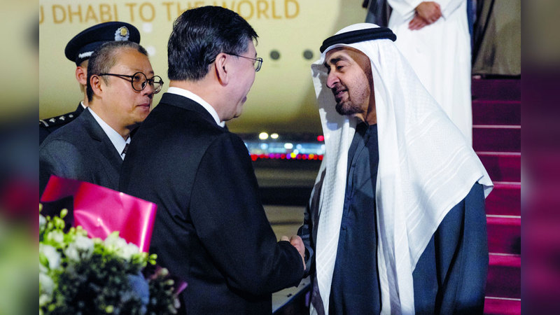 رئيس الدولة يصل بكين في زيارة دولة إلى الصين