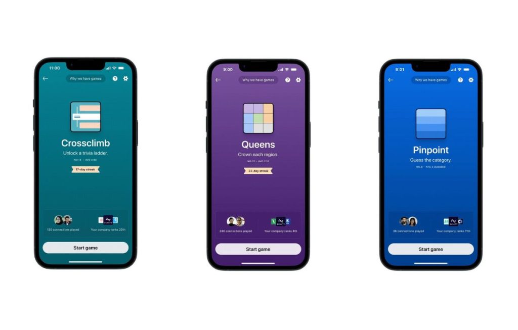 لينكدإن تطلق ألعابًا جديدة لزيادة تفاعل المستخدمين