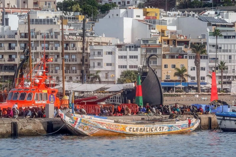 ارتفاع العبور غير النظامي صوب الكناري