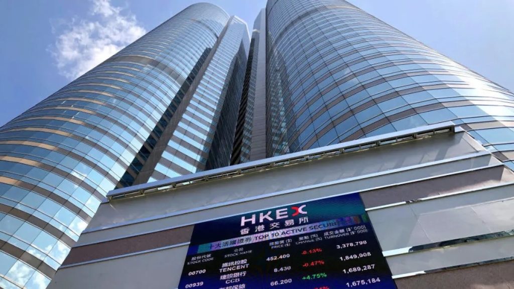 بورصة هونغ كونغ تسجل أعلى مستوياتها في أسبوعين