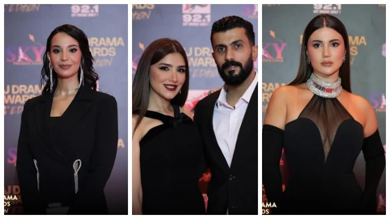 مي عمر ودينا رفارف.. 10 صور للنجوم في حفل توزيع جوائز “كأس إنرجي للدراما”