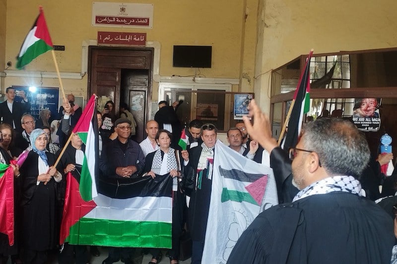 مسيرة محامين تطالب بإسقاط التطبيع