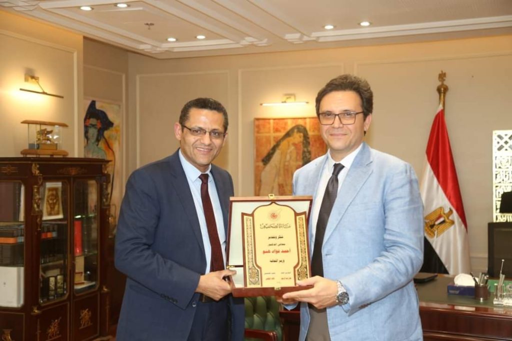 وزير الثقافة ونقيب الصحفيين يبحثان التعاون المشترك لإثراء المشهد الثقافى والصحفى