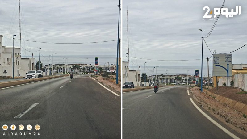 إخلاء حاجز أمني مدخل الفنيدق