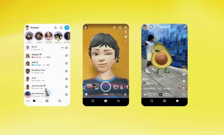 سناب شات تعيد تصميم واجهة تطبيقها