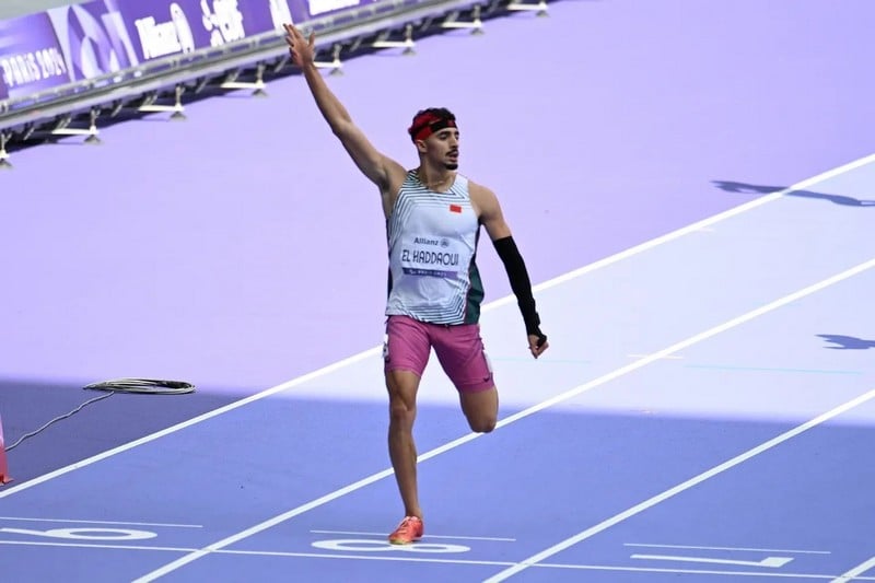 الحداوي يحرز ميدالية ذهبية ثانية للمغرب