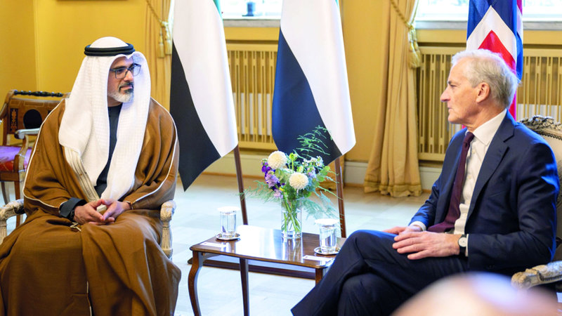 ولي عهد أبوظبي يلتقي رئيس وزراء مملكة النرويج