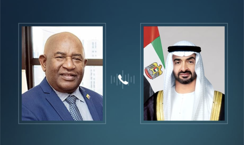 رئيس الدولة يتلقى اتصالاً هاتفياً من رئيس القمر المتحدة