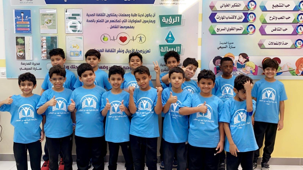 ضمن الأنشطة المدرسية.. ابتدائية زيد بن الخطاب تُتوج بدوري كرة القدم