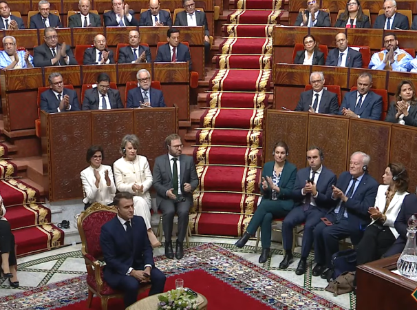 في خطاب بالبرلمان المغربي.. ماكرون: لا شيء يبرر حصيلة القتلى المدنيين في غزة ويجب وقف الحرب