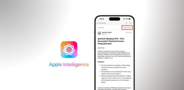 بضغطة زر واحدة.. كيفية تلخيص رسائل البريد بالذكاء الاصطناعي في iOS 18.1