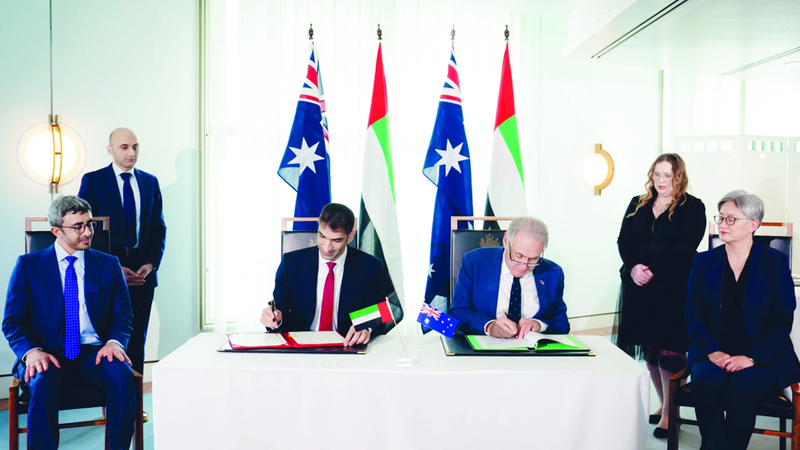 الإمارات وأستراليا توقّعان اتفاقية شراكة اقتصادية شاملة