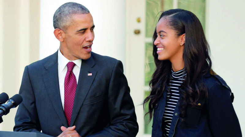 ابنة أوباما تريد فصل اسم عائلتها عن حياتها المهنية