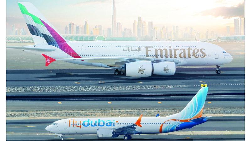 «طيران الإمارات» و«فلاي دبي».. شراكة 7 سنوات و19 مليون مسافر