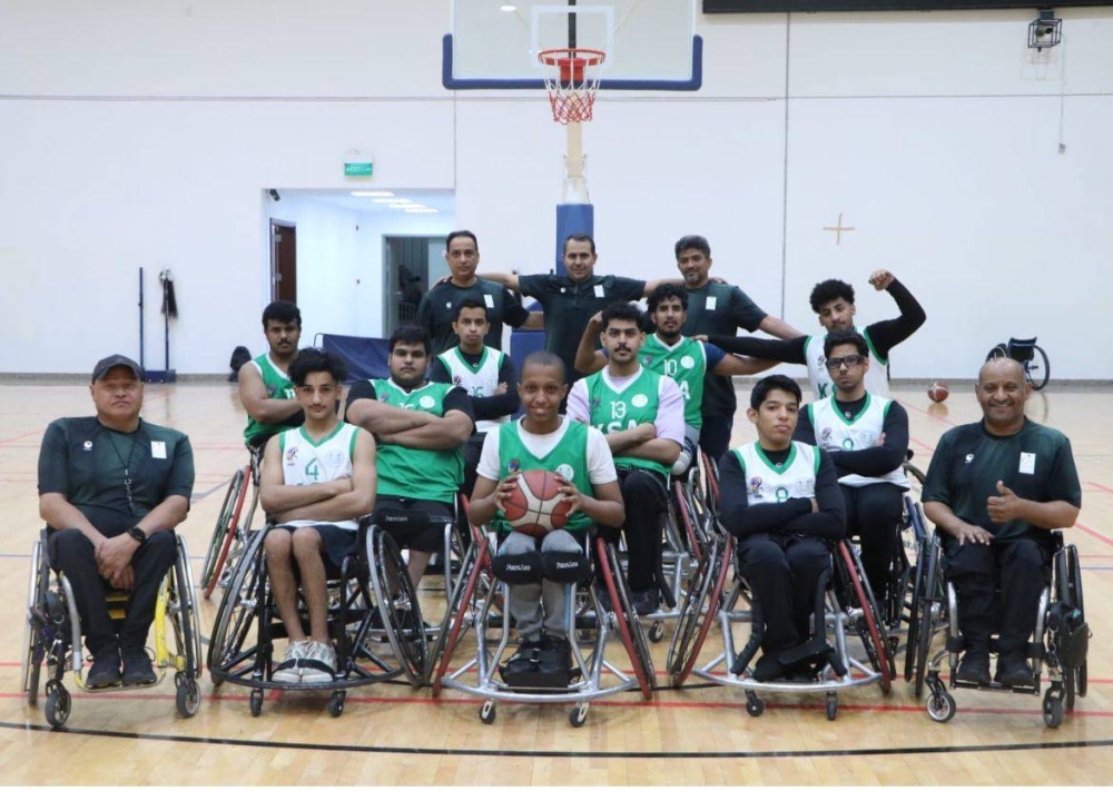 10 لاعبين يمثلون أخضر سلة الكراسي في بطولة آسيا للشباب بتايلند