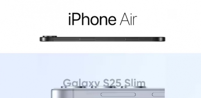 مقارنة بين هاتف iPhone 17 Air وإصدار Samsung Galaxy S25 Slim.. من يربح؟