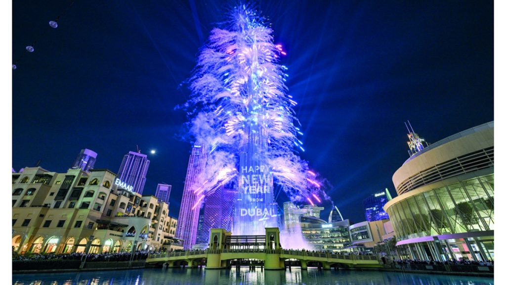 36 موقعاً للألعاب النارية و44 فعالية في احتفالات رأس السنة بدبي