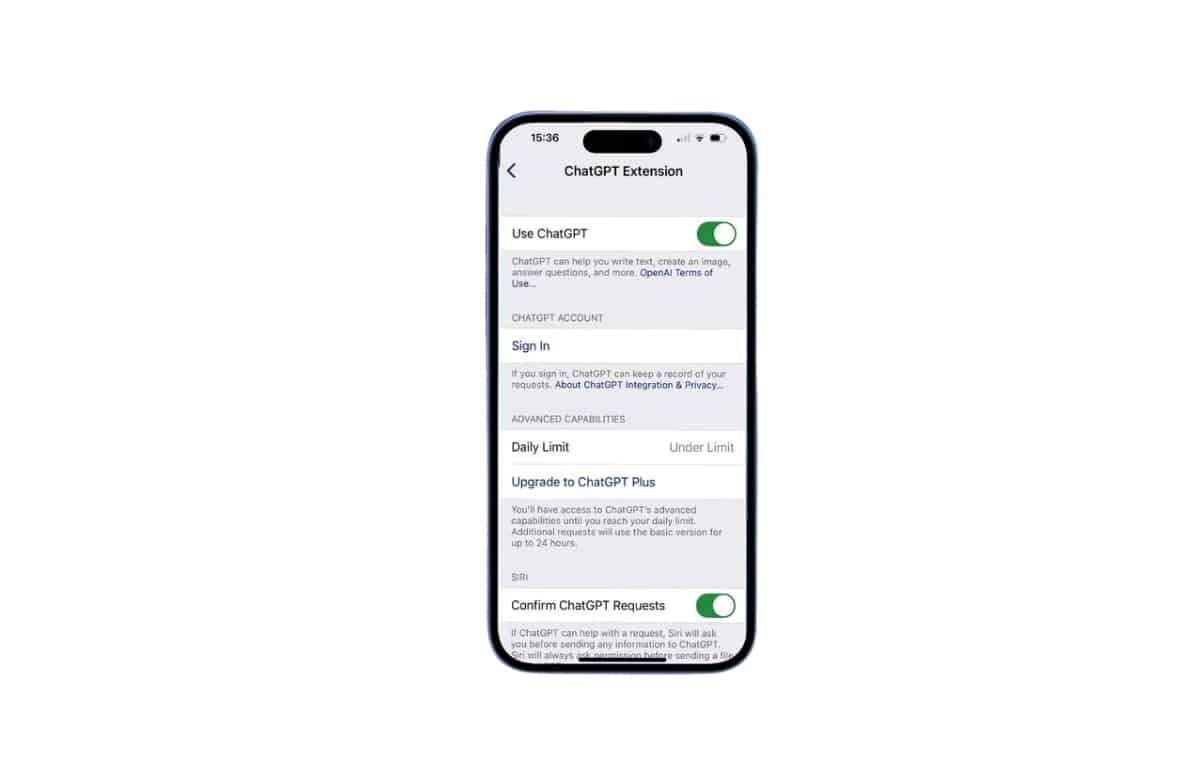 كيفية استخدام سيري مع ChatGPT في iOS 18.2