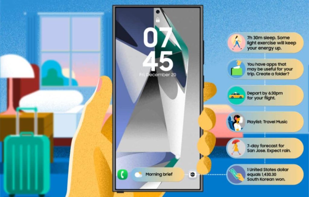 بتصميم مستوحى من آبل.. سامسونج تُسلّط الضوء على ميزة Now Bar