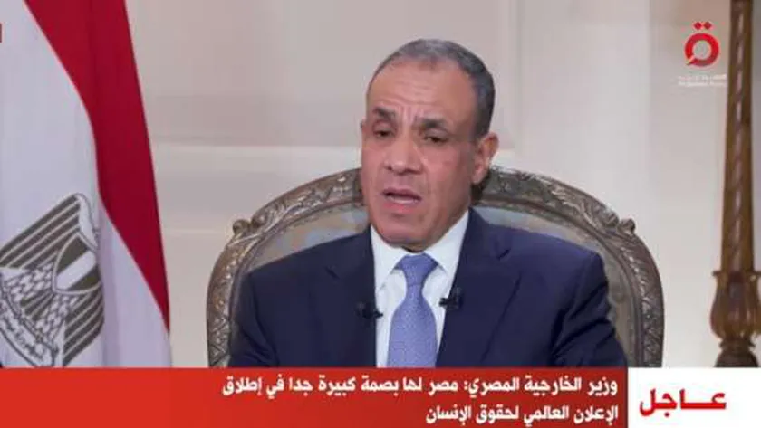 وزير الخارجية: فترة حكم الرئيس السيسي شهدت تطورا كبيرا بملف حقوق الإنسان
