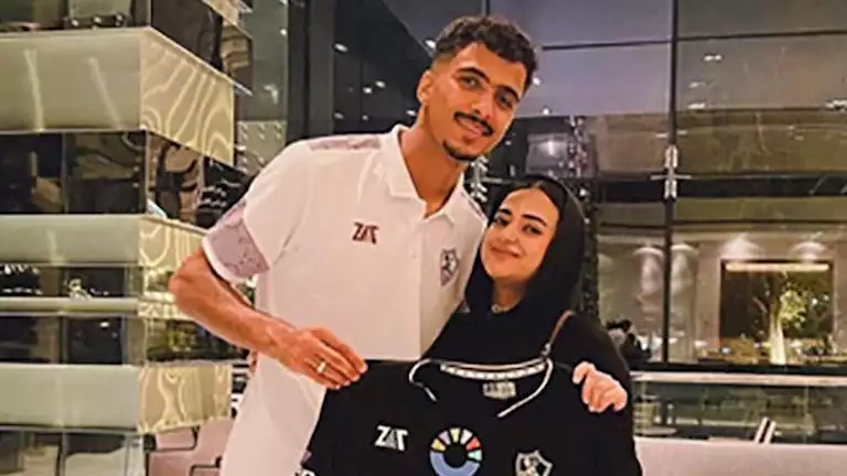 11 صورة خطيبة حسام عبدالمجيد توجه له رسالة