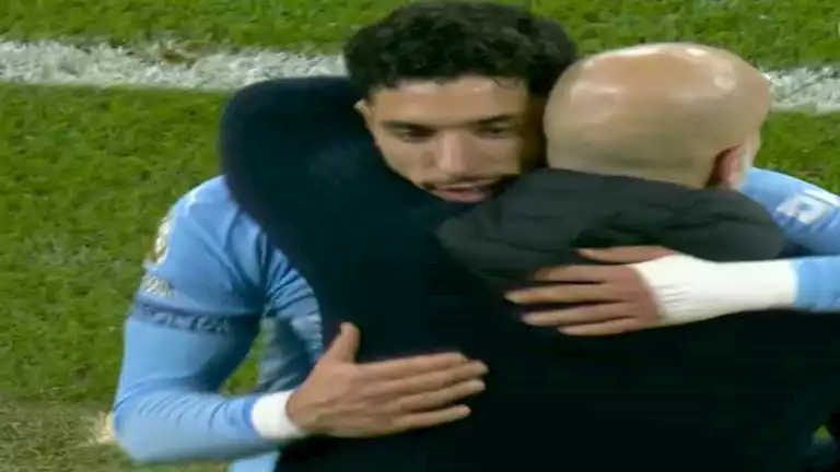 جوارديولا يتغنى بعمر مرموش بعد هدفه ضد ليستر سيتي