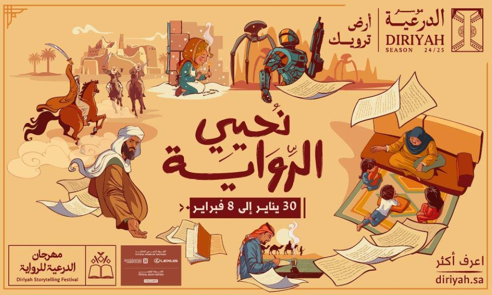 بأمسياتٍ روائيةٍ وتجارب تفاعلية.. الإعلان عن «مهرجان الدرعية للرواية»