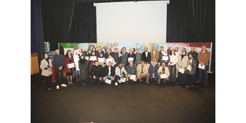 45 فنانا رسموا لوحة جدارية بطول 35 مترا تحمل تراث الكويت ومصر