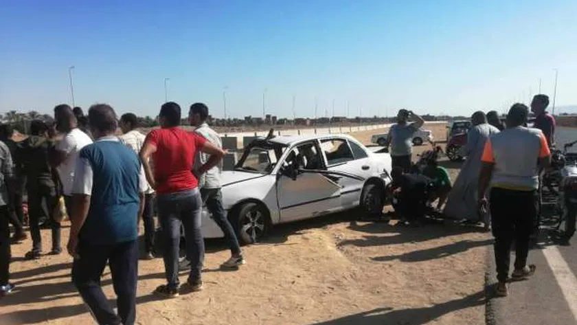 مصرع رضيعه وإصابة طفلة في حادث تصادم بأوسيم