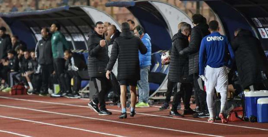 طرد مدرب الزمالك بمباراة زد في دوري nile