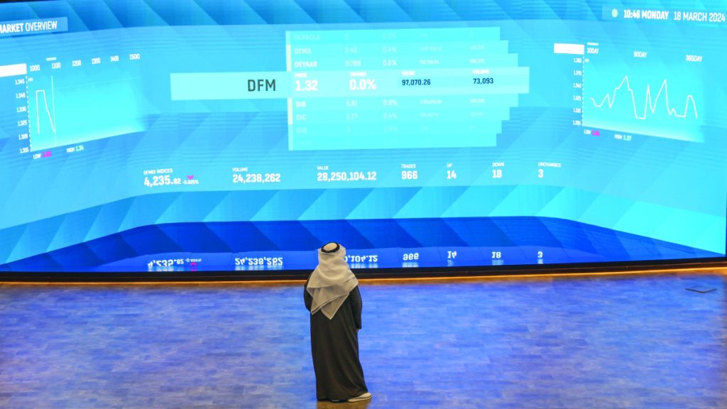 «دبي المالي» يربح 33.15 مليار درهم منذ بداية فبراير