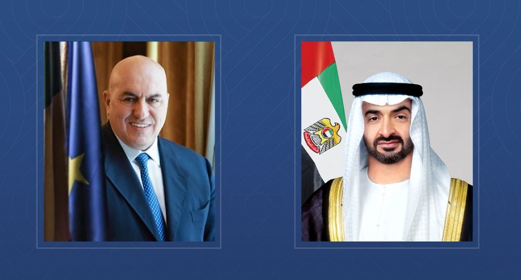 رئيس الدولة يلتقي وزير الدفاع الإيطالي ويقوم بجولة في معرض “آيدكس 2025”