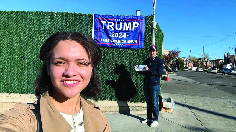 تعليقات «غير لائقة» حول بارون ترامب تطيح برئيسة منظمة طلابية