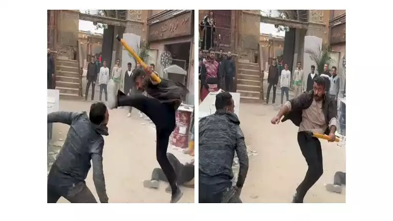 ماتتخضوش ده عالهادي”.. أحمد العوضي يشارك جمهوره مشهد أكشن من “فهد البطل