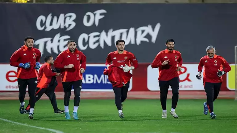 20 صورة ترصد مران الأهلي وظهور على معلول قبل مواجهة مودرن سبورت