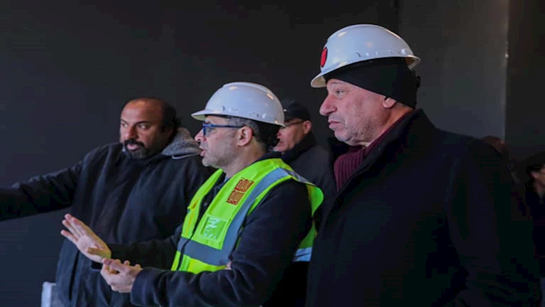 14 صورة ترصد تفقد محمود الخطيب لموقع استاد الأهلي