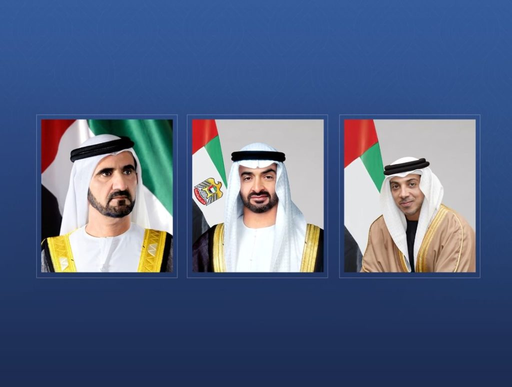 رئيس الدولة ونائباه يهنئون الرئيس السوري بالتشكيل الحكومي الجديد