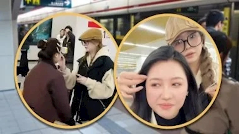 “تريند الصين”.. سيدة تدير “كشك مكياج” في المترو لهذا السبب